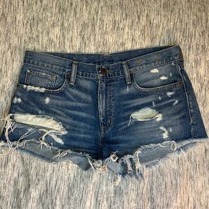 Denim and Supply Ralph Lauren Boyfriend Cutoff Jean Shorts, size 29